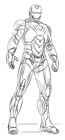 Iron Man Coloring Page